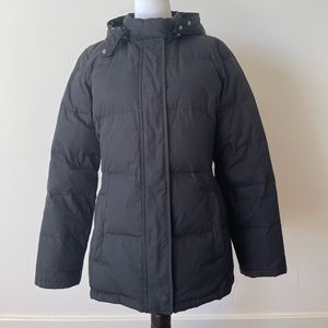 Gap Warm Down Jacket with Removable Hood Women’s Medium Black